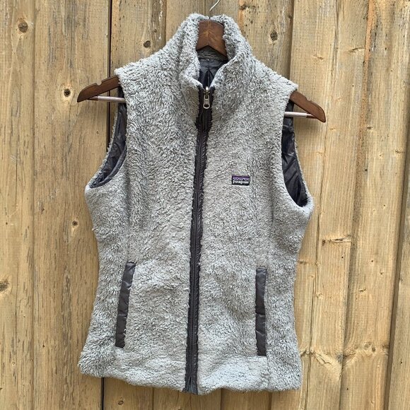 Vintage Reversible Patagonia Fleece Vest Gray - Picture 1 of 9